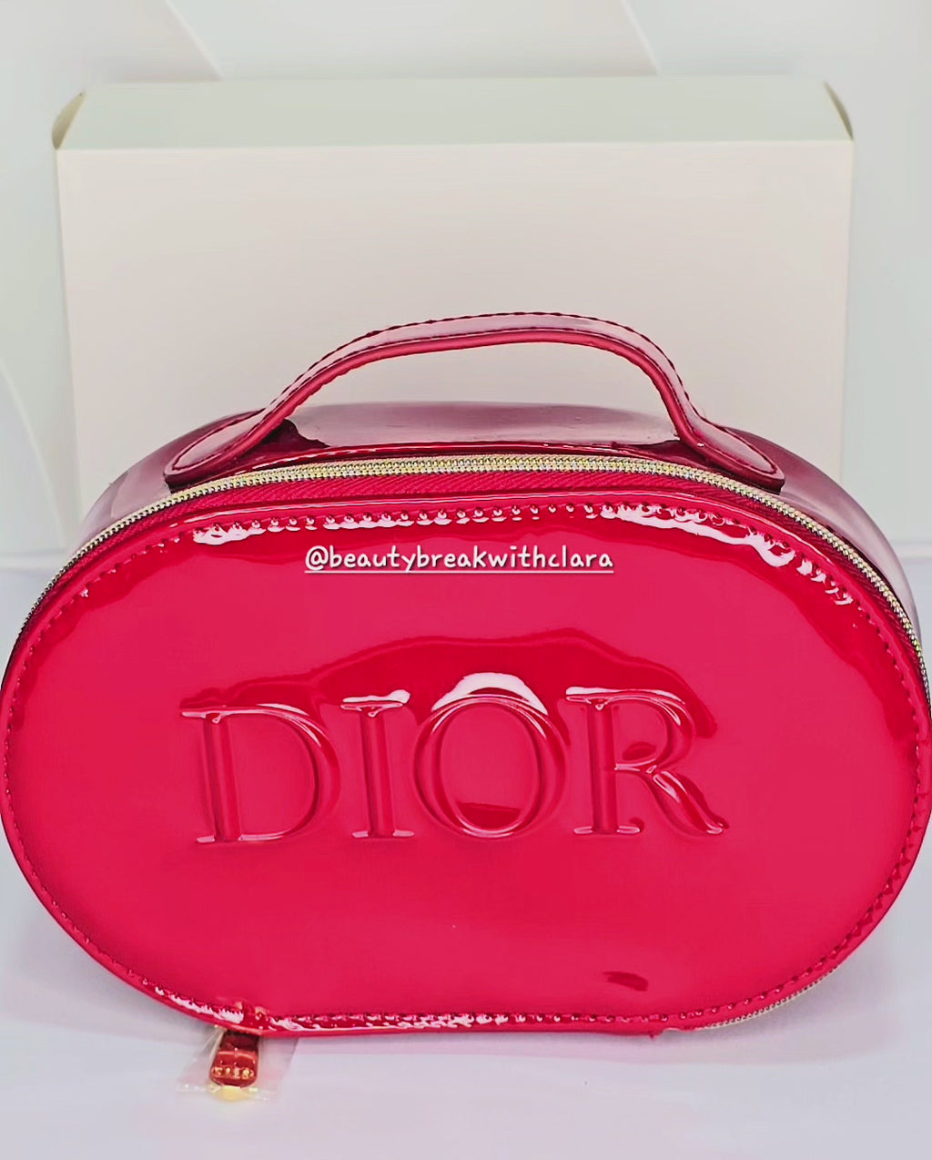 Dior Red Top Handle Bag (with box)