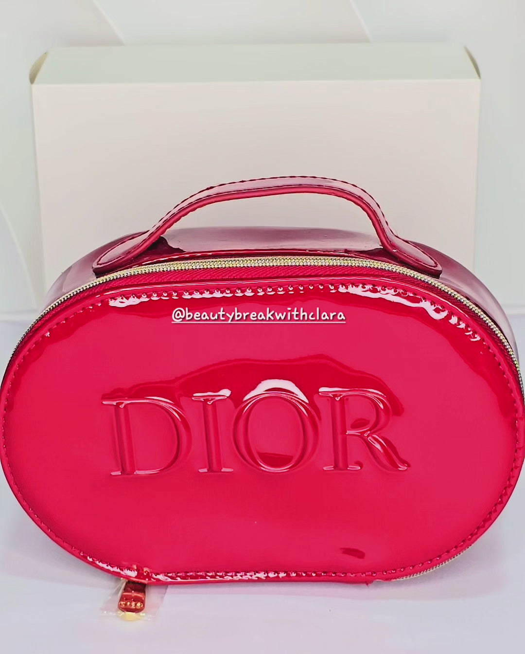 Dior Red Top Handle Bag (with box)