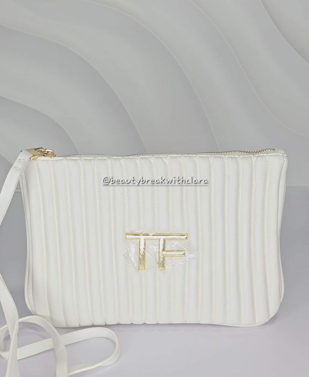 Tom Ford White Pouch with Sling