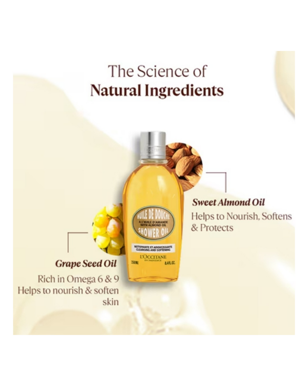 L'occitane Amande Shower Oil 35ml