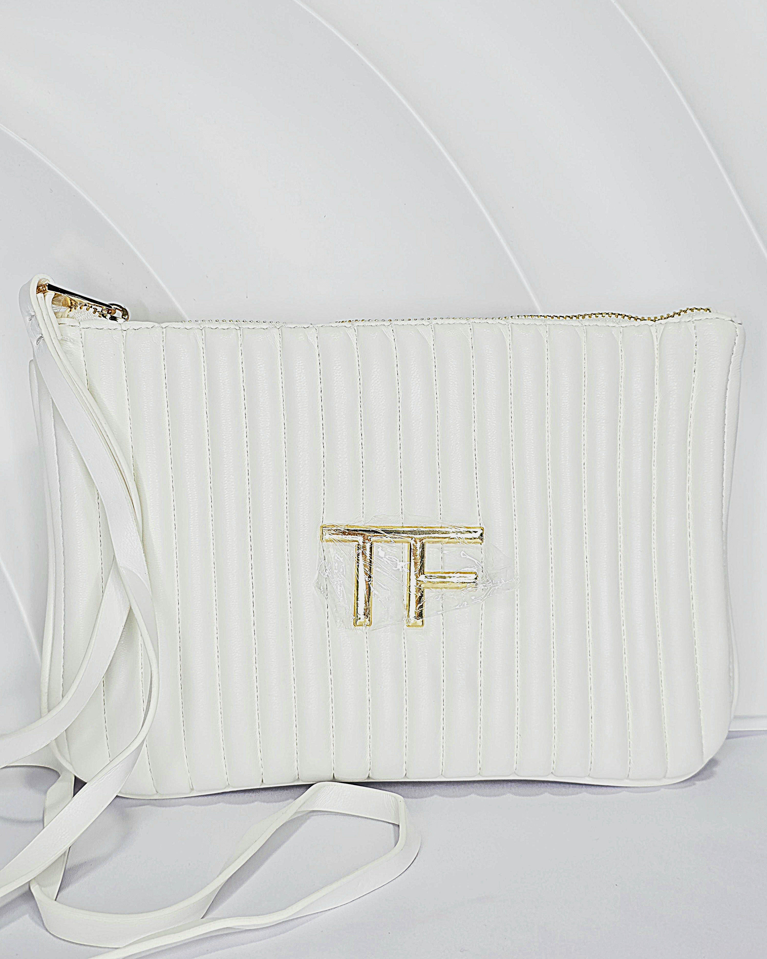 Tom Ford White Pouch with Sling