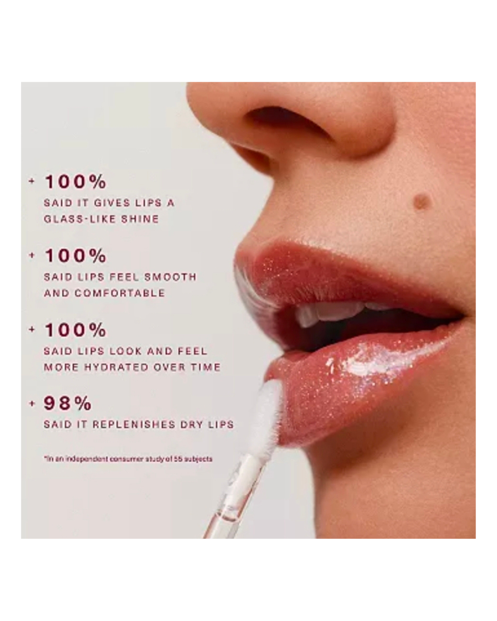 Rare Beauty Positive Light Luminizing Lip Gloss in Glimmer