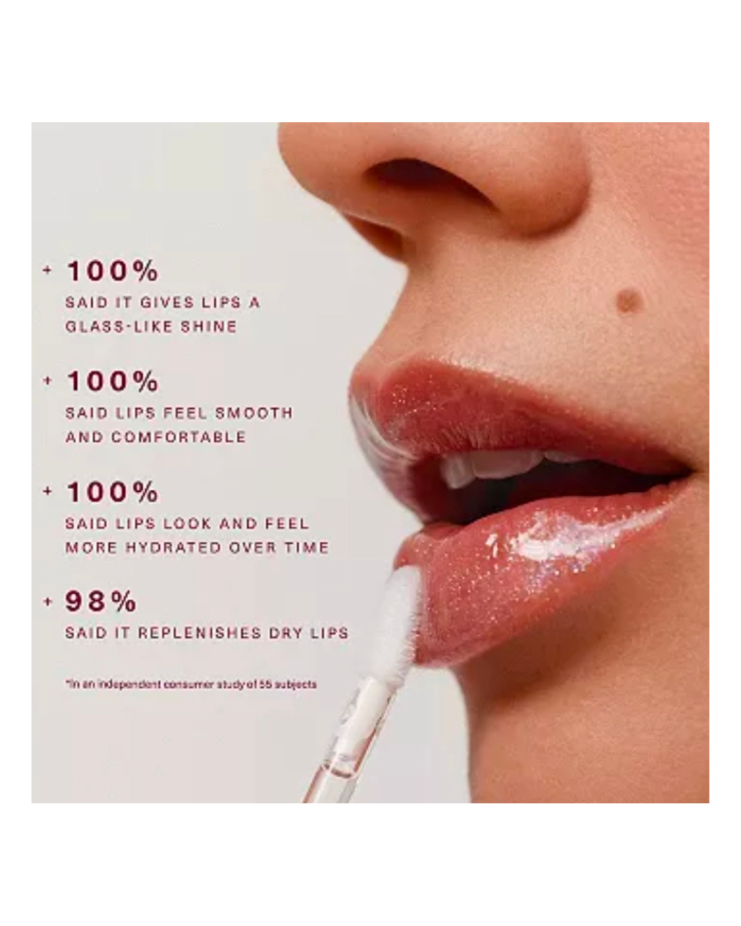 Rare Beauty Positive Light Luminizing Lip Gloss in Glimmer