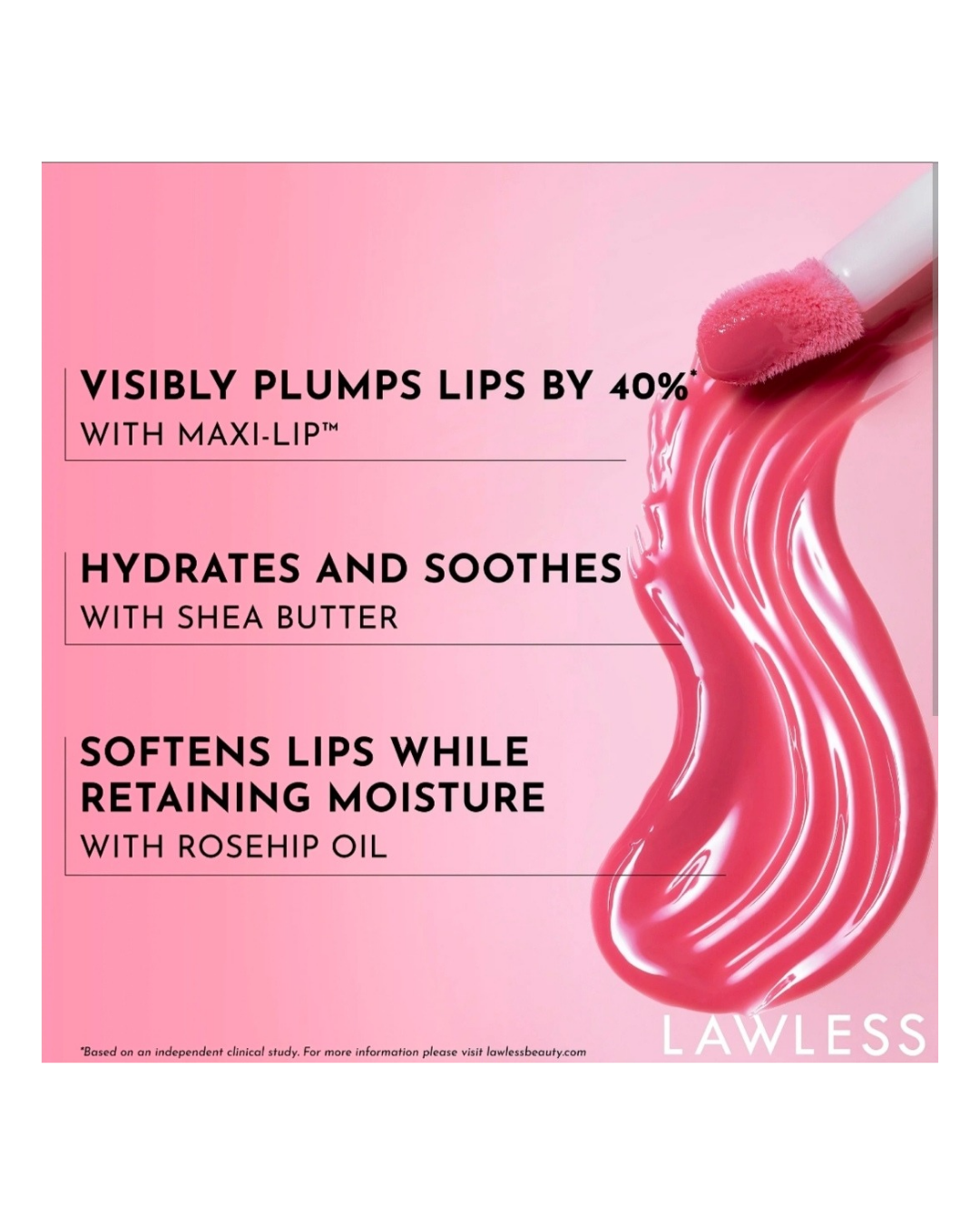 Lawless Forget the Filler Lip-Plumping Line-Smoothing Gloss in Cherry Vanilla