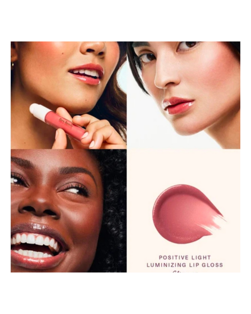 Rare Beauty Positive Light Luminizing Lip Gloss in Glimmer