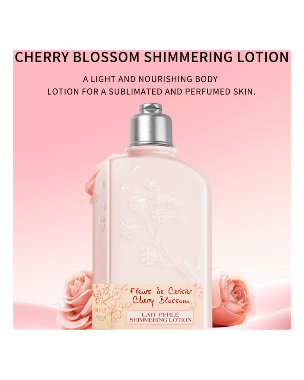 L'occitane Cherry Blossom Shimmering Lotion 35ml