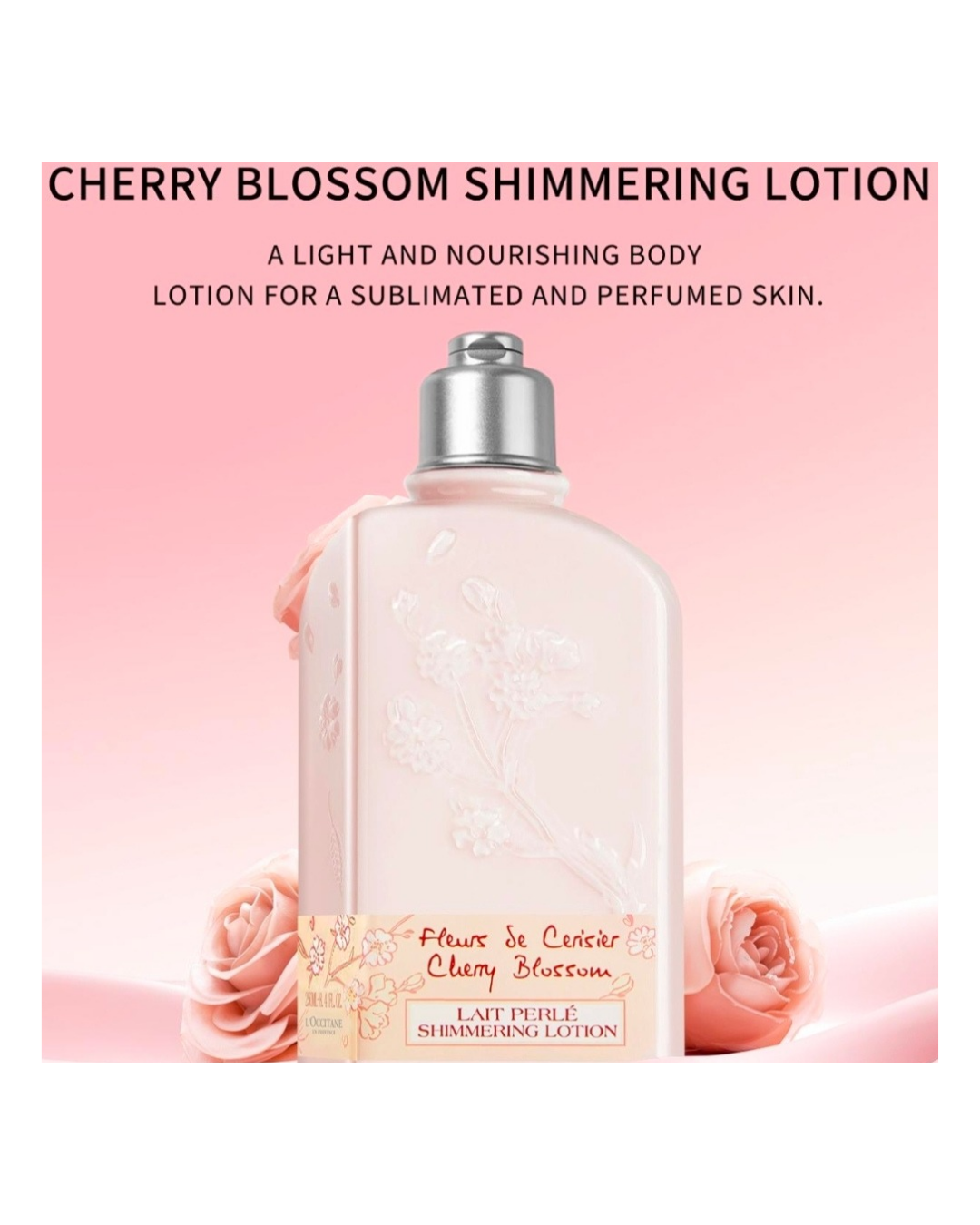 L'occitane Cherry Blossom Shimmering Lotion 35ml