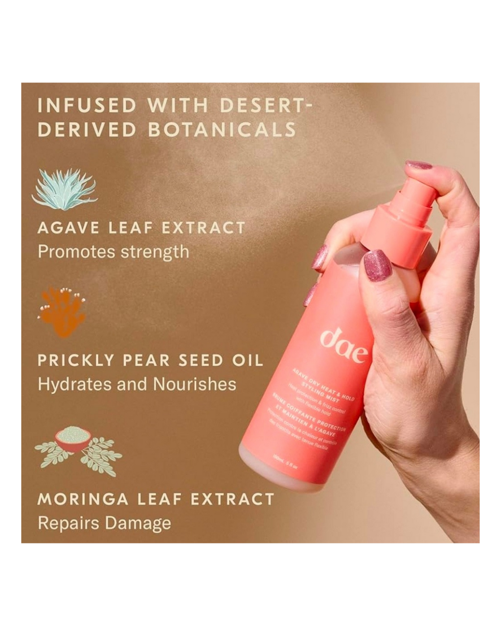 Dae Agave Dry Heat & Hold Styling Mist 50ml