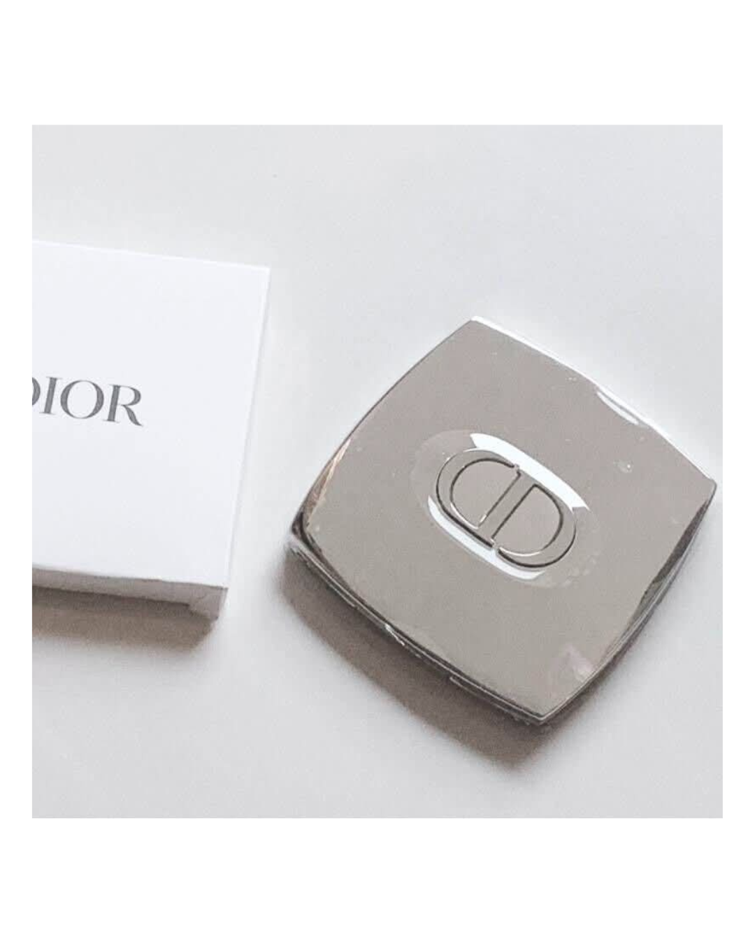 Dior Silver Compact Mirror (with box)