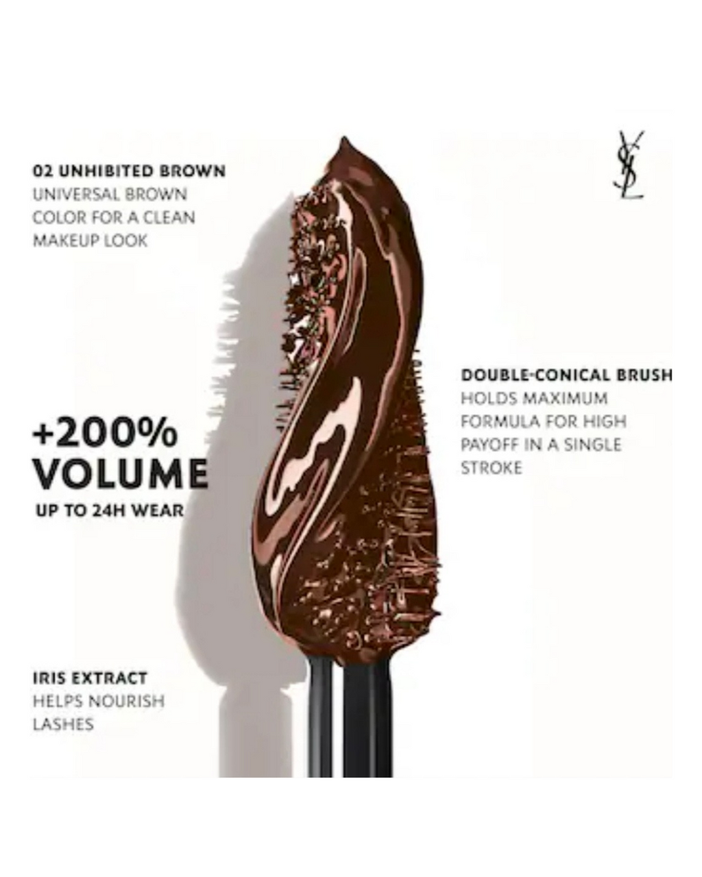 YSL Lash Clash Mascara in 02 Uninhibited Brown 2ml