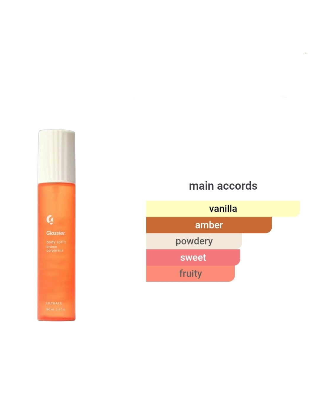 Glossier Lilyhaze Body Spritz 100ml