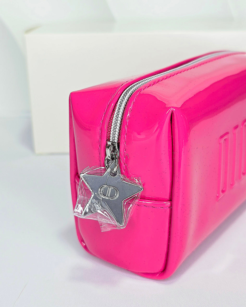 Dior Fuchsia Pink Cosmetic Pouch (with box)