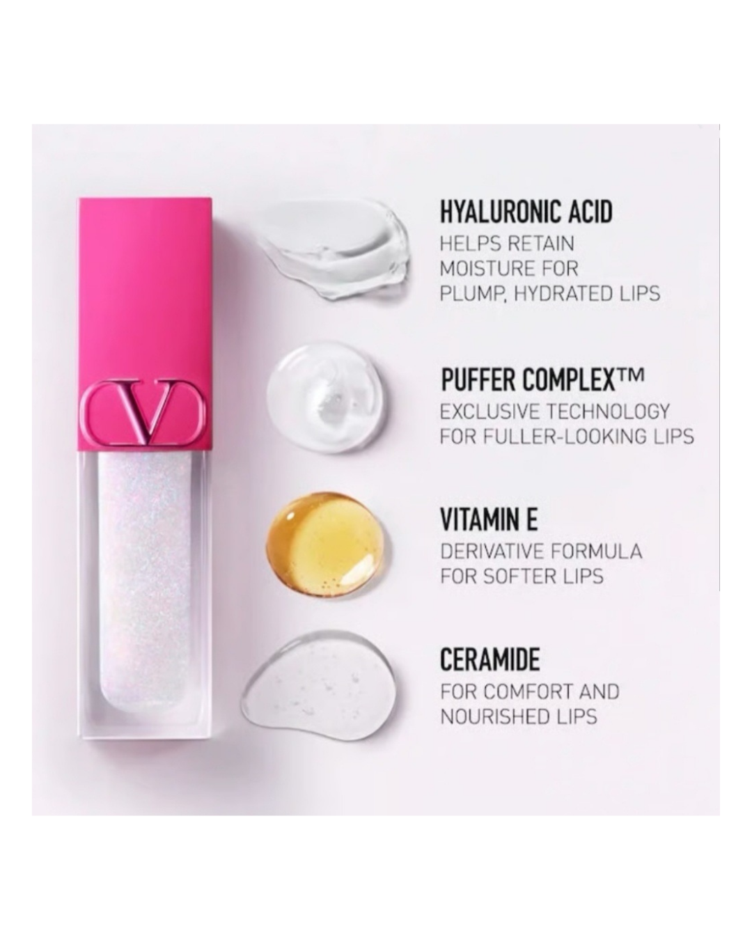Valentino Puffer Gloss in 00R Dazzling Mermaid 3.9ml