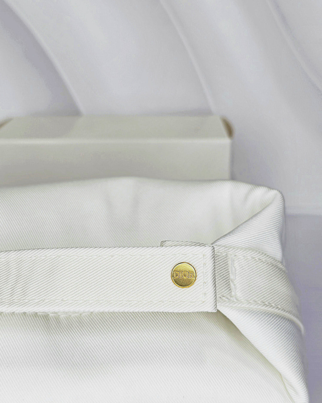 Dior White Cosmetic Bag (with box)