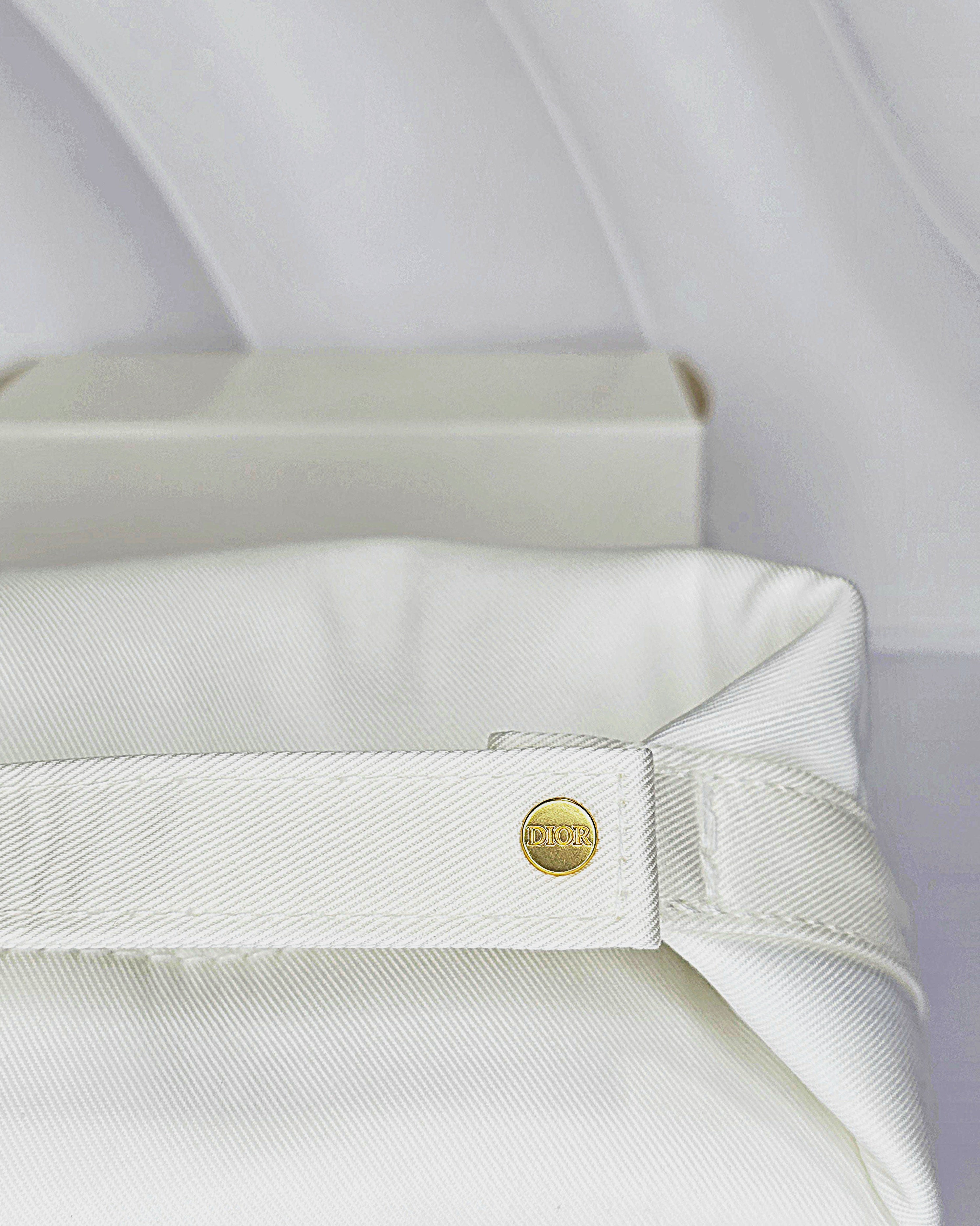 Dior White Cosmetic Bag (with box)