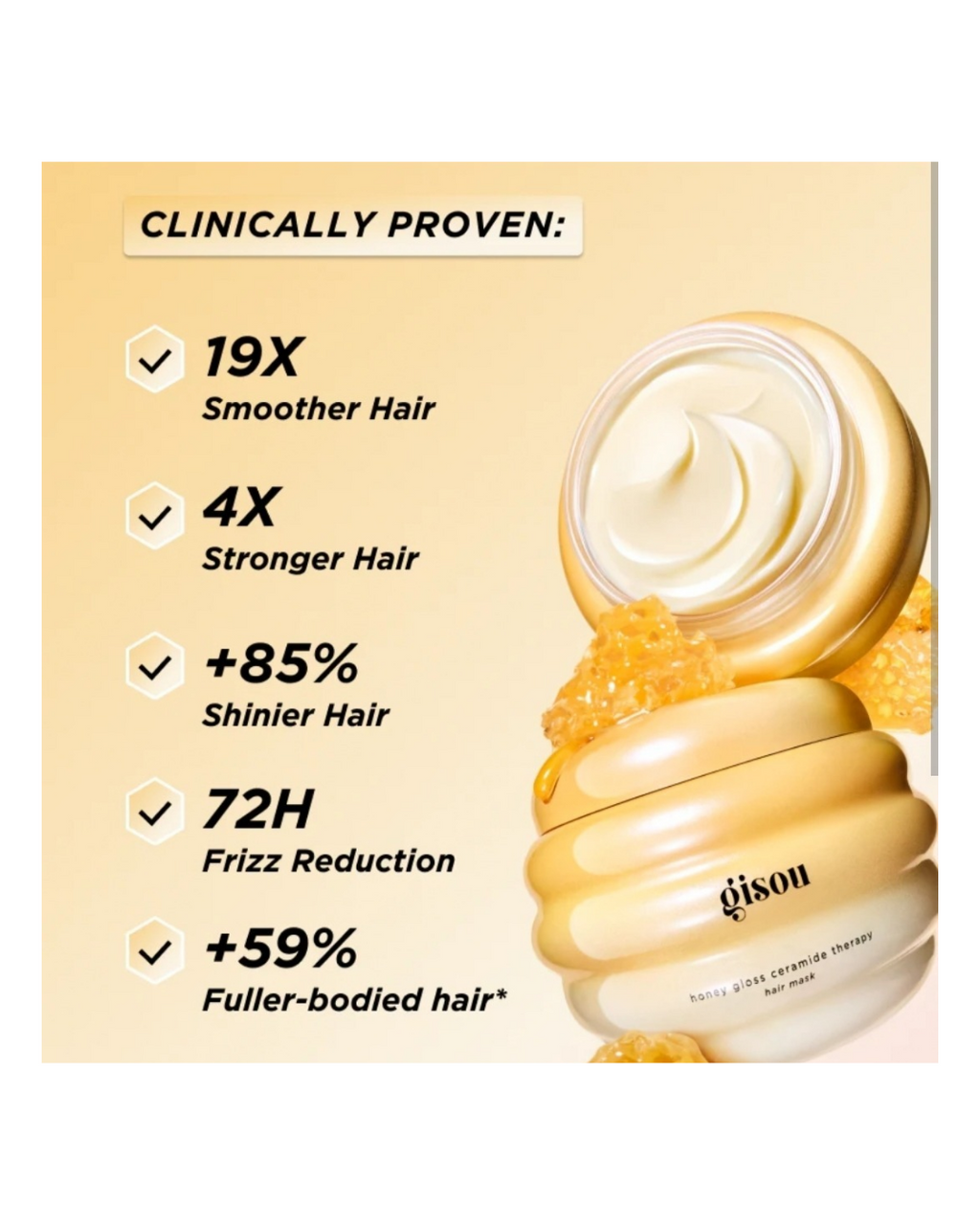 Gisou Honey Gloss Hair Mask 30ml