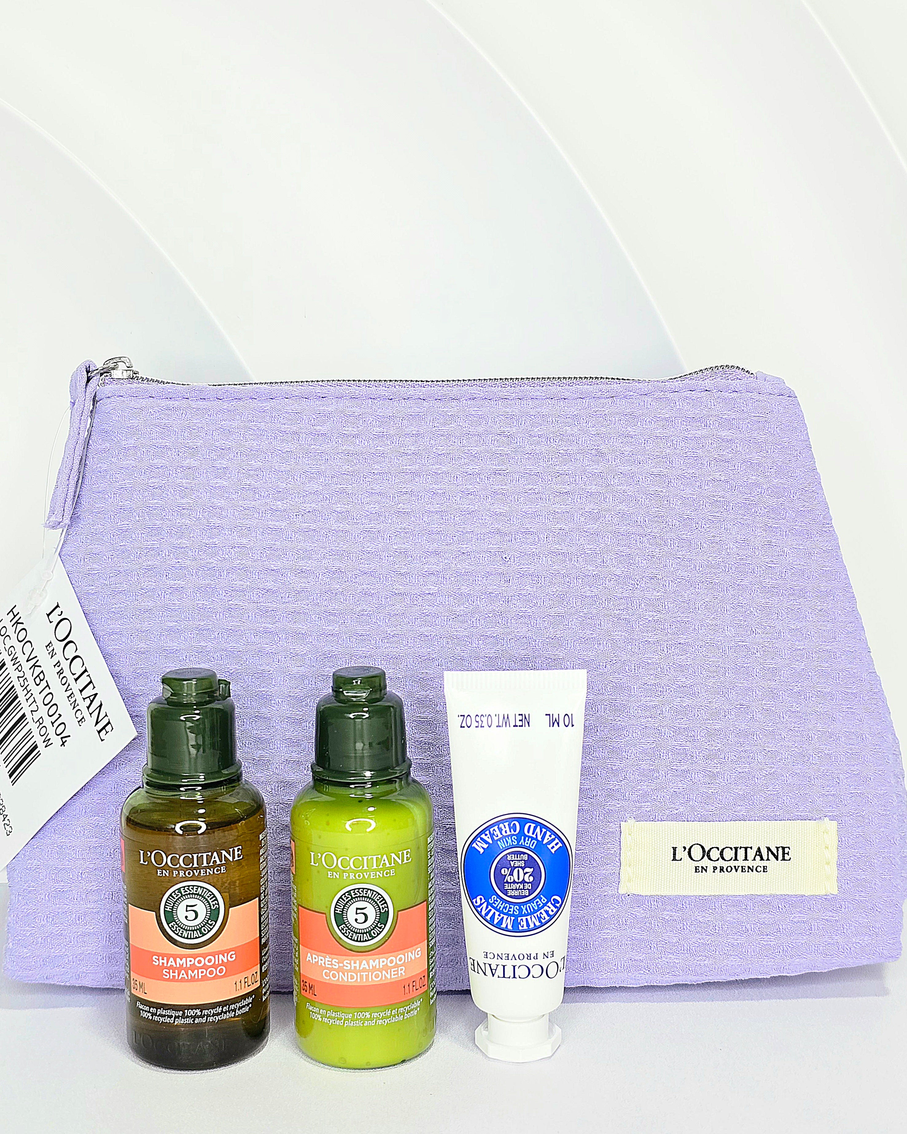 L'occitane Purple Pouch Essentials Set