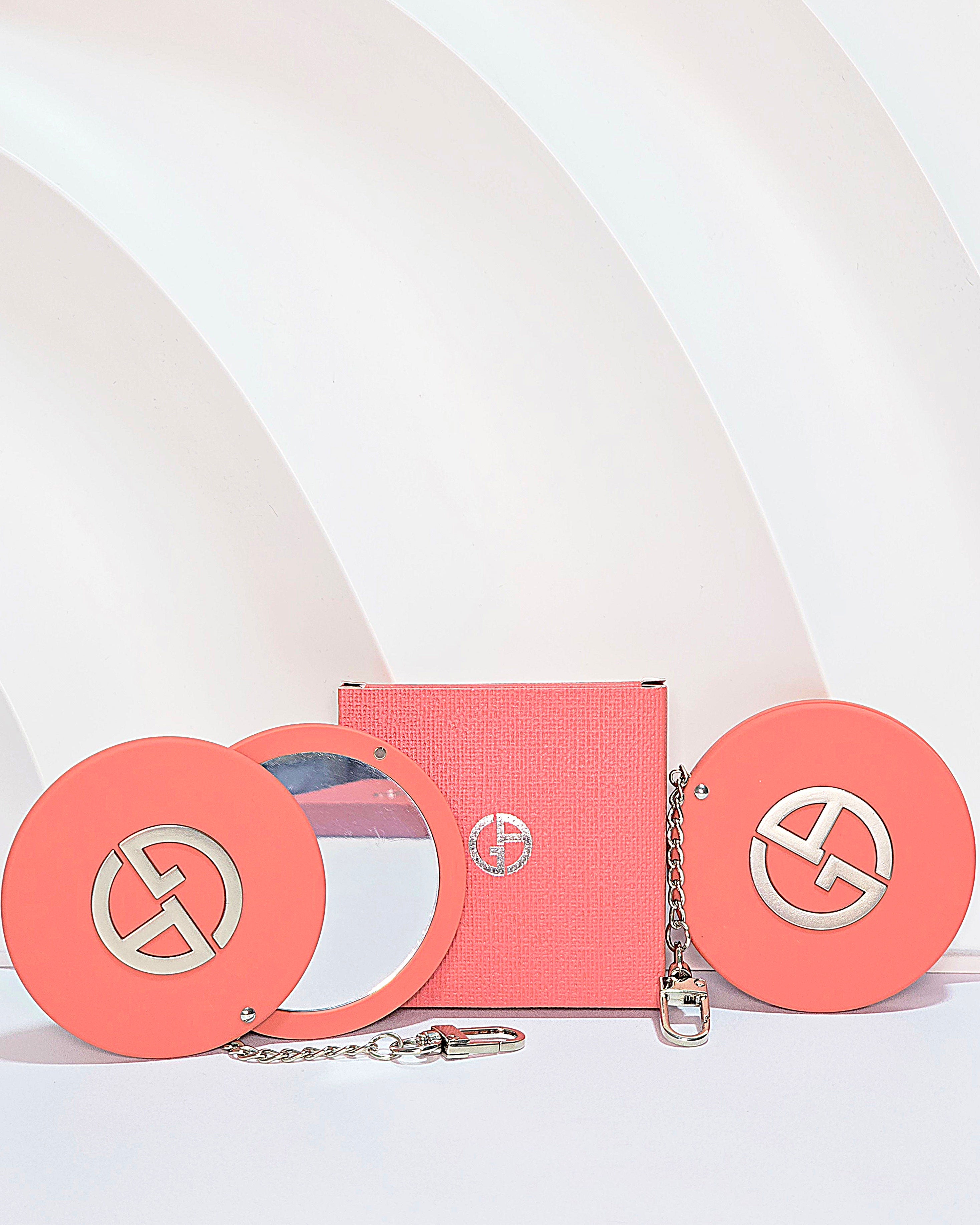 Giorgio Armani Coral Compact Mirror Keychain